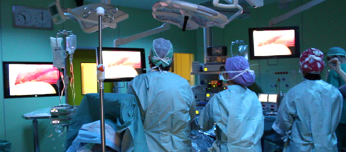 Intervento in sala operatoria Nuovo Ospedale ASL BI 2015