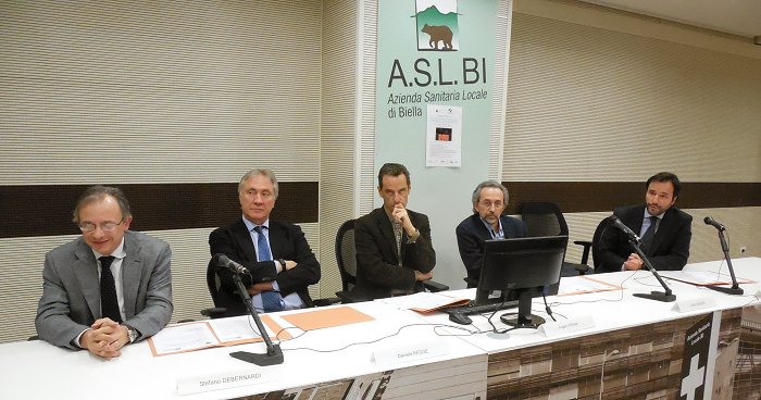 Da sinistra Stefano Debernardi, Daniele Regge, Angelo Penna, Carlo Senore e Pietro Presti 26112015