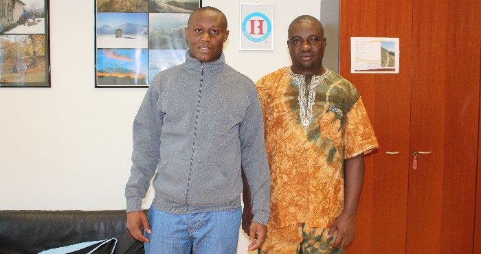Medici dalla Guinea Bissau: da sinistra, Nelson Alfonso Nhacra e Quintino Badam 06062016