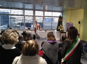 La Vera Copia della Sacra Effigie della Madonna d’Oropa è stata esposta al secondo piano dell’Ospedale ASL di Biella
