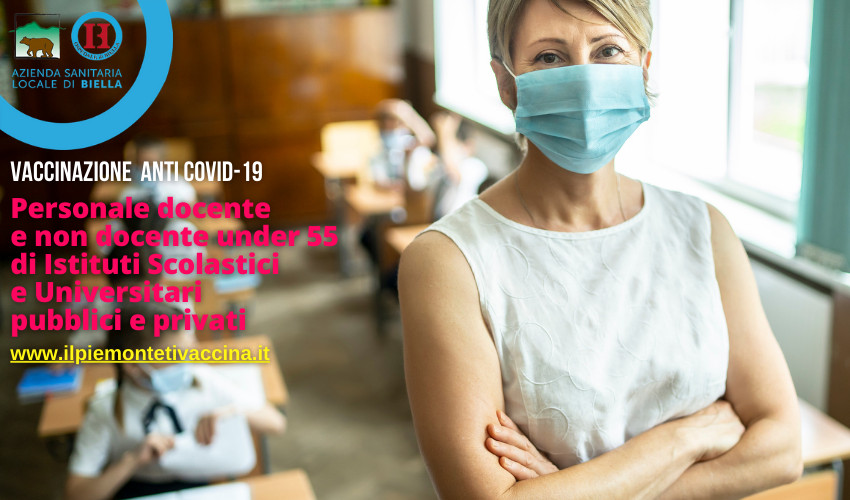 Vaccinazioni anti COVID-19 per il Personale docente e non docente degli Istituti Scolastici e Universitari pubblici e privati