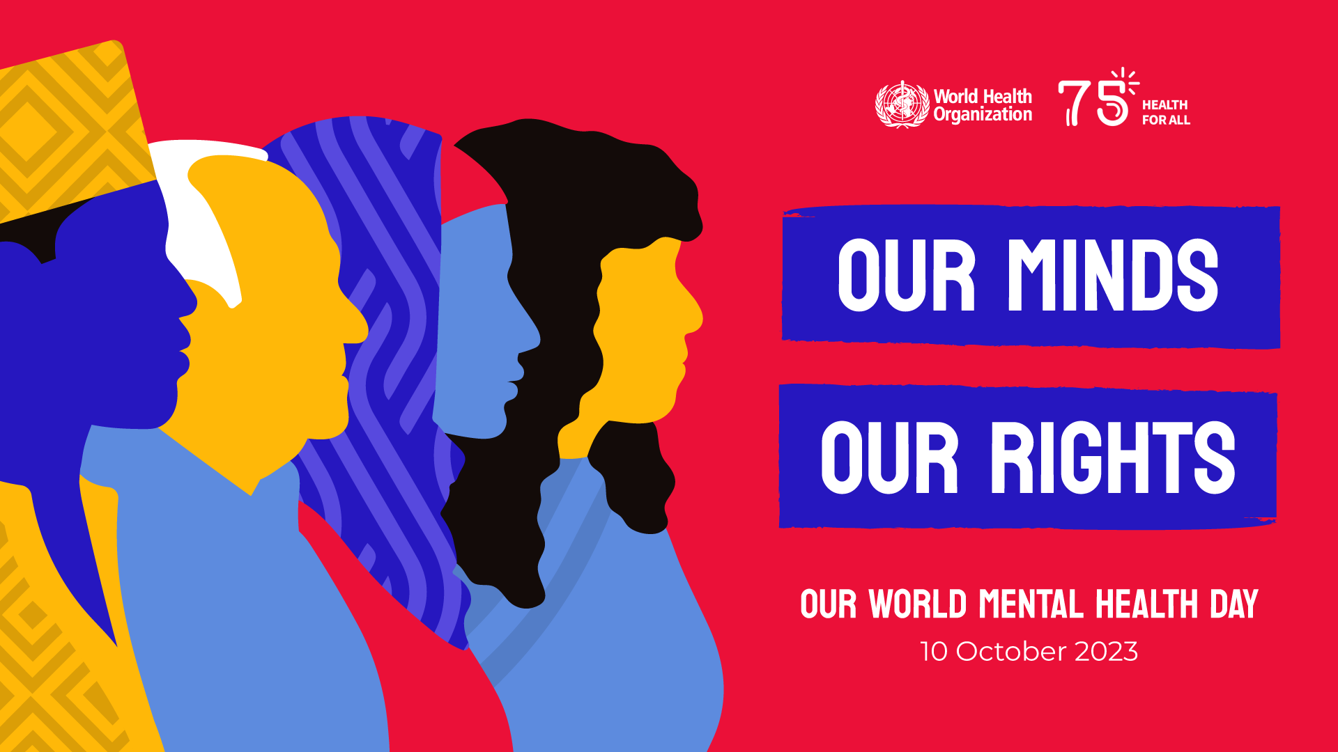 Banner della Giornata Mondiale della Salute Mentale