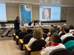 Marco Marcolongo durante il suo intervento