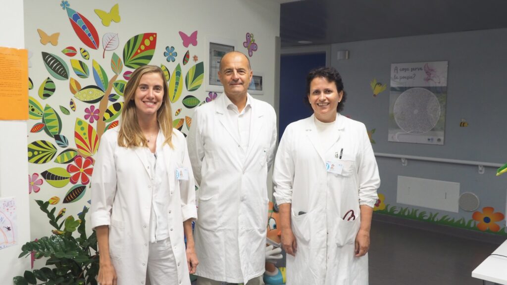 La dottoressa Ailen Maria Bruno, il professor Paolo Manzoni e la dottoressa Edid Dietz Sanchez