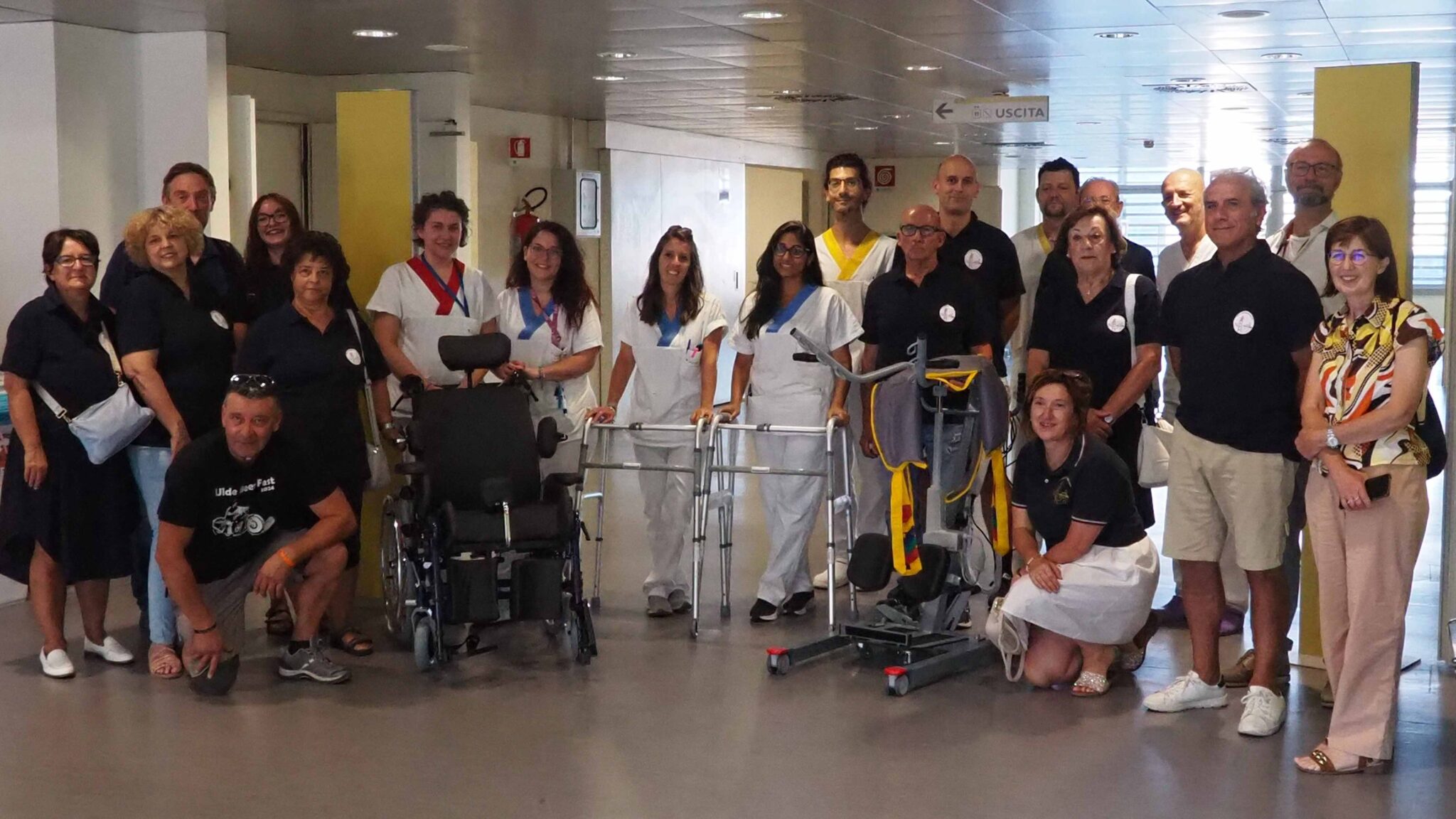 Il Presidente della Pro Loco di Ponderano, Alberto Marasco, con tutto il Direttivo, il Direttore Amministrativo, Paolo Garavana, il Direttore Sanitario di Presidio ff, Paola Trevisan, il Responsabile della SS Ingegneria Clinica, Alberto Petti, il Direttore della SC Medicina Interna, Giovanni Pivano, la Coordinatrice della SC Medicina Interna - area De2B, Agnese Pichetto Fratin, una rappresentanza di Medici e Operatori sanitari della Medicina Interna