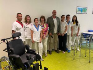 una rappresentanza di Medici e Operatori sanitari della Medicina Interna con il Direttore Generale ASL BI, il Direttore Sanitario e la Dirigente della Direzione delle Professioni Sanitarie