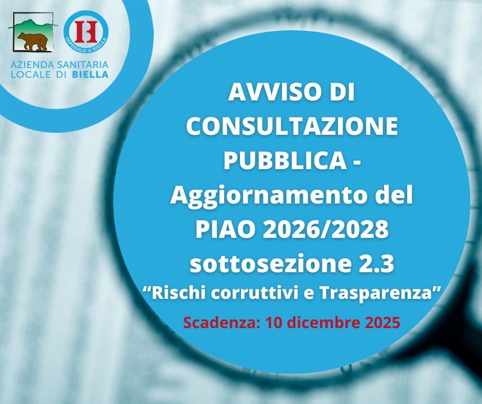 PIAO-Consultazione pubblica