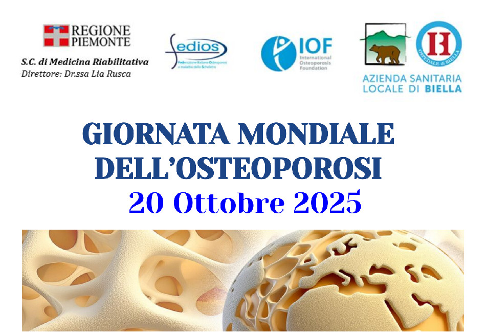Parte della locandina della Giornata Mondiale dell'Osteoporosi 2025