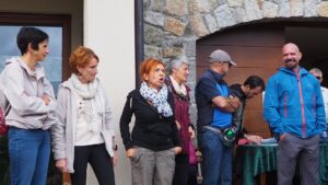 Gli organizzatori della camminata