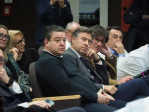 Alessandro Girardi, prof. Verzini, prof. Fonio e Enzo Forliti