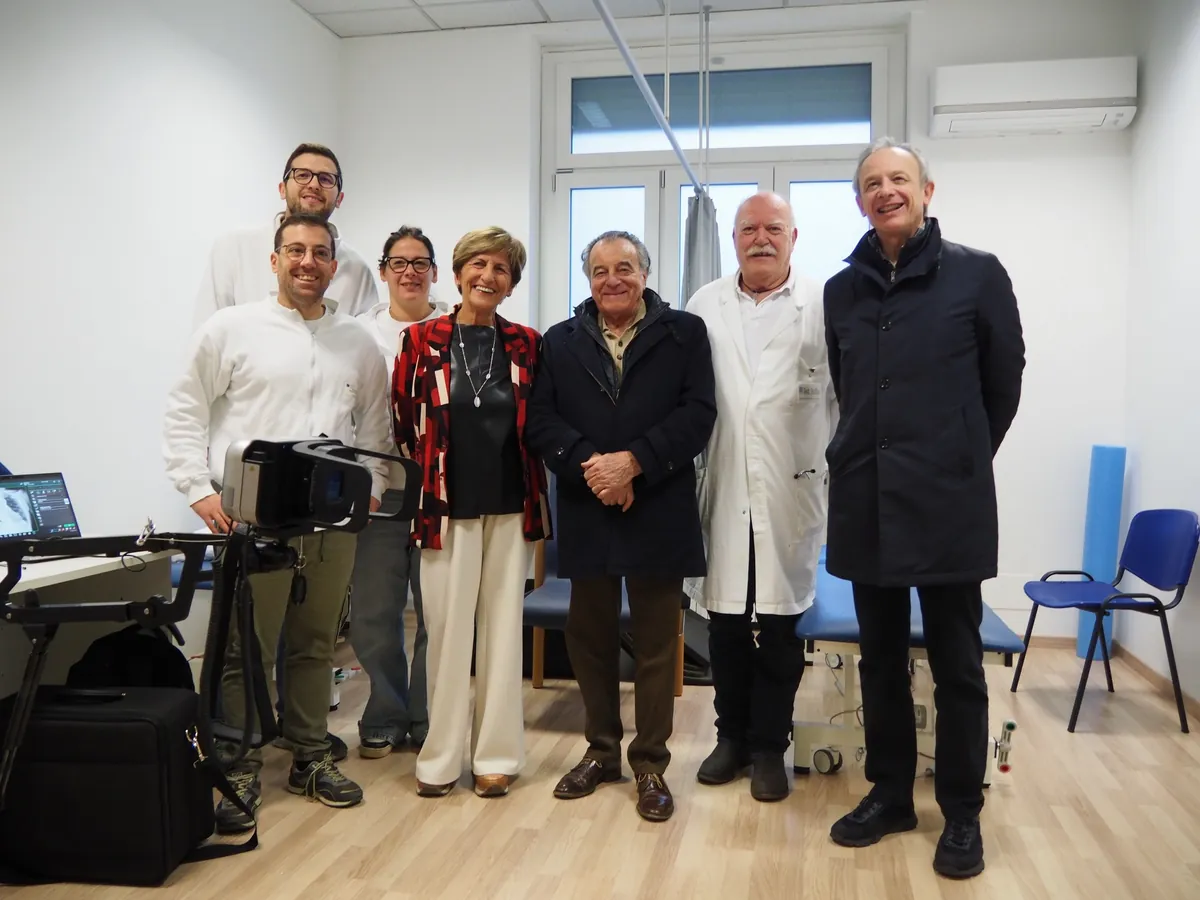 Stefano Debernardi, Leo Galligani, Paola Garbella, Michele Maffeo e alcuni tecnici della S.C. Radiologia presso il Cerino Zegna di Occhieppo Inferiore