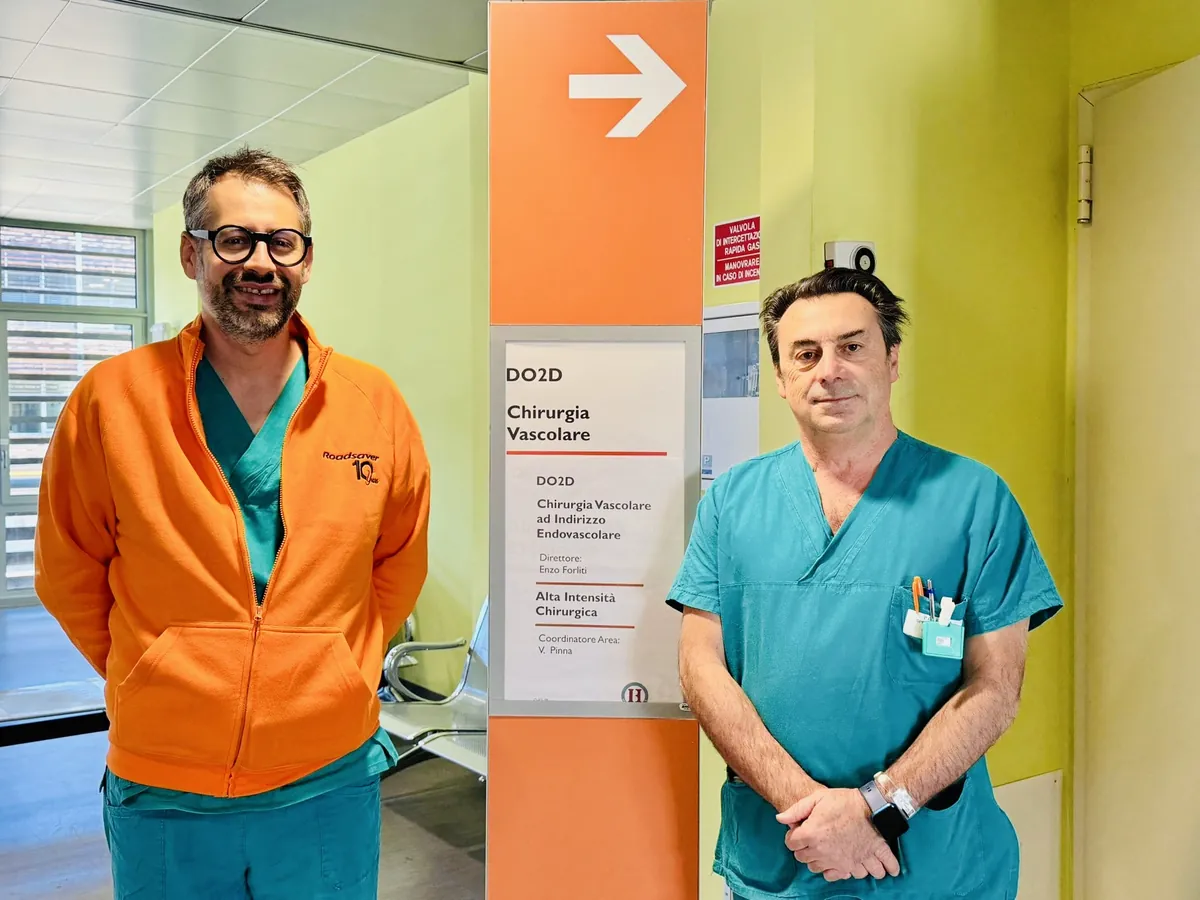 Il dottor Luigi Iazzolino e il dottor Enzo Forliti