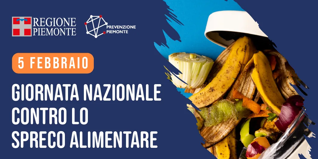 Giornata Nazionale contro lo spreco alimentare 2026 - banner Regione Piemonte