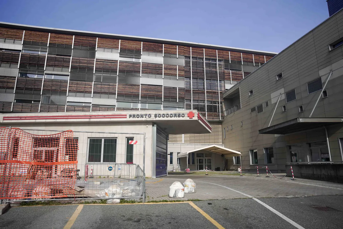 L'area esterna al Pronto Soccorso dell'ASL BI