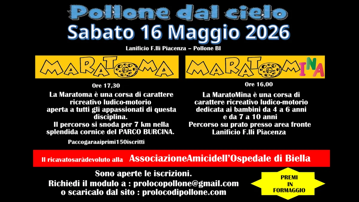 Maratoma, il programma in breve dell'evento